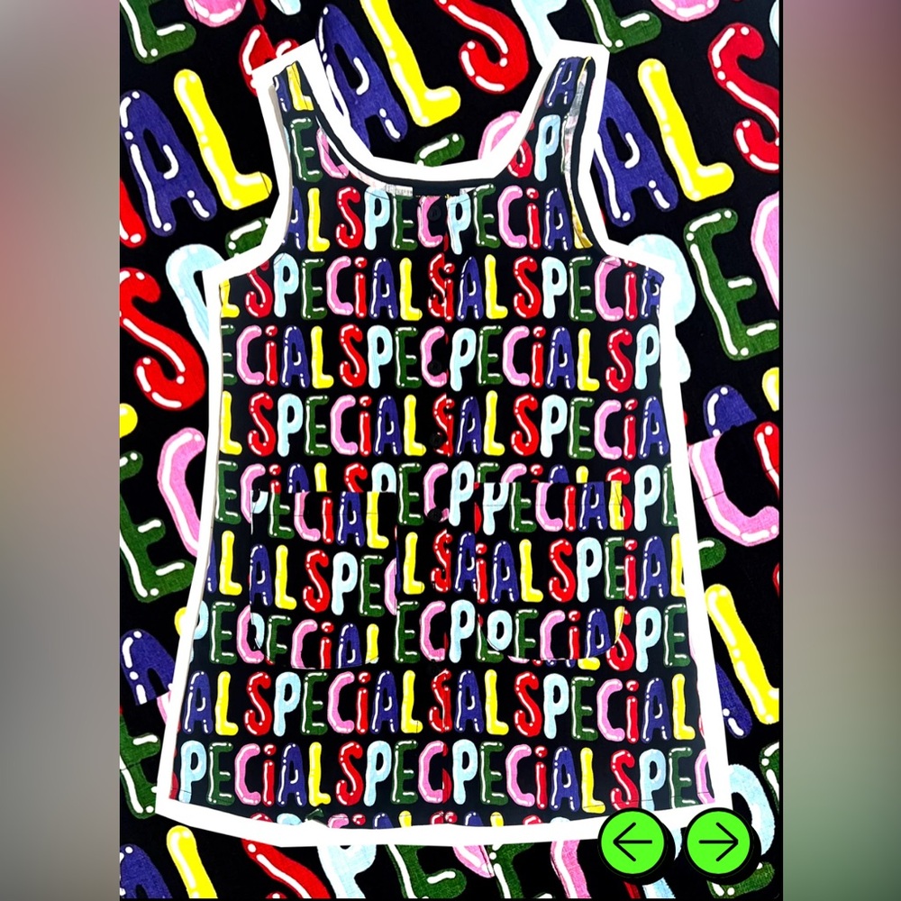 LINEN CHLOE DRESS “Special” fabric by Nooworks